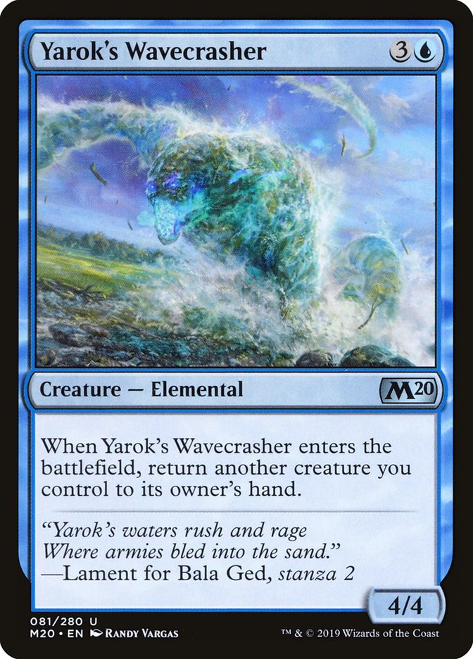 Yarok's Wavecrasher [Core Set 2020] | GnG Games