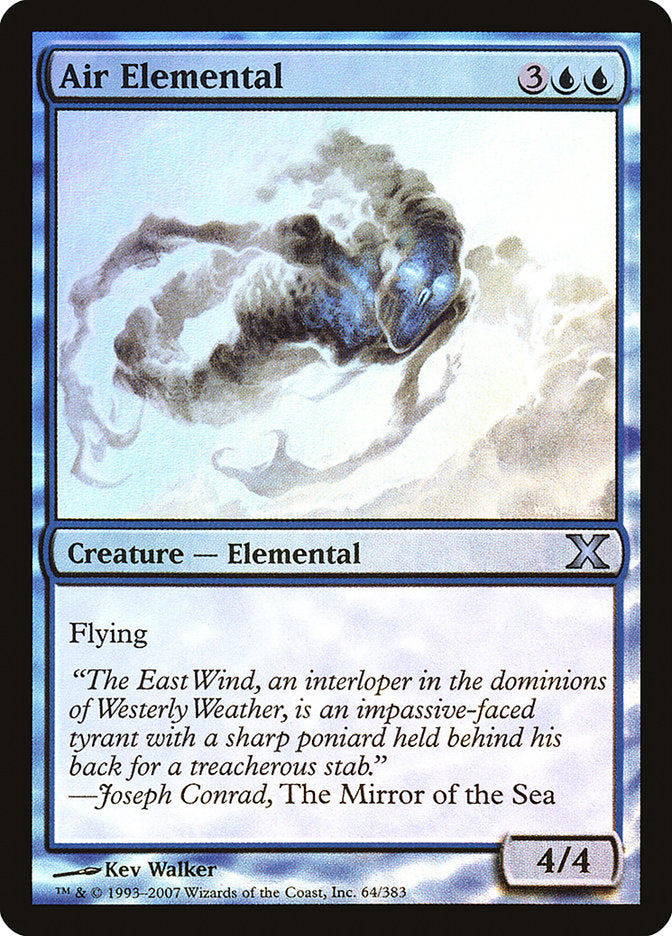 Air Elemental (Premium Foil) [Tenth Edition] | GnG Games