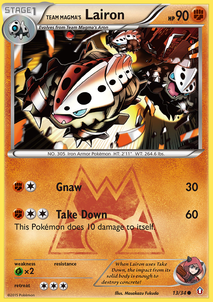 Team Magma's Lairon (13/34) [XY: Double Crisis] | GnG Games