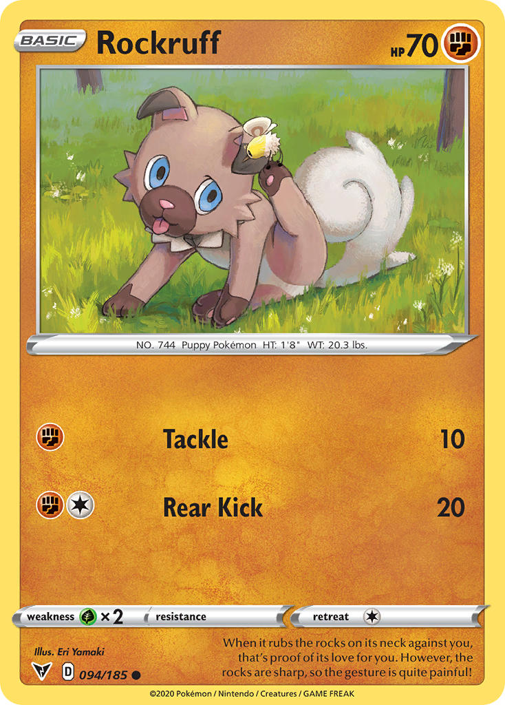 Rockruff (094/185) [Sword & Shield: Vivid Voltage] | GnG Games