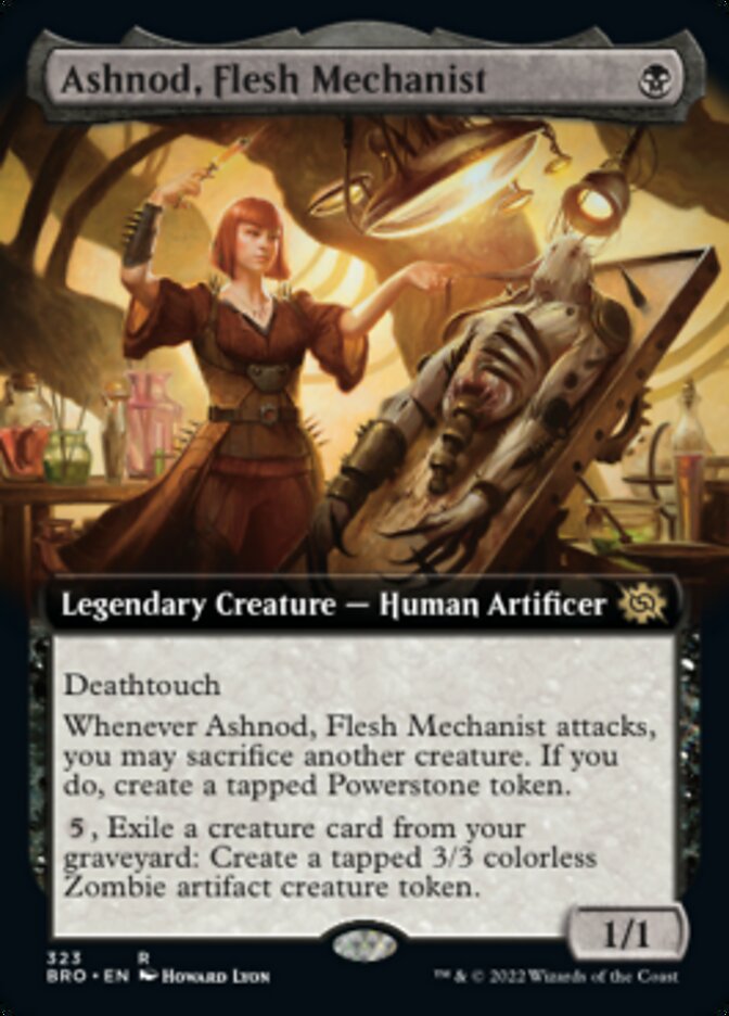 Ashnod, Flesh Mechanist (Extended Art) [The Brothers' War] | GnG Games