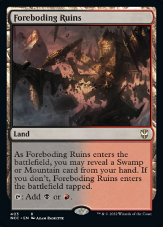Foreboding Ruins [Streets of New Capenna Commander] | GnG Games
