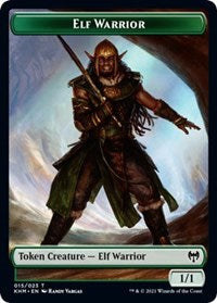 Elf Warrior // Shard Double-sided Token [Kaldheim Tokens] | GnG Games