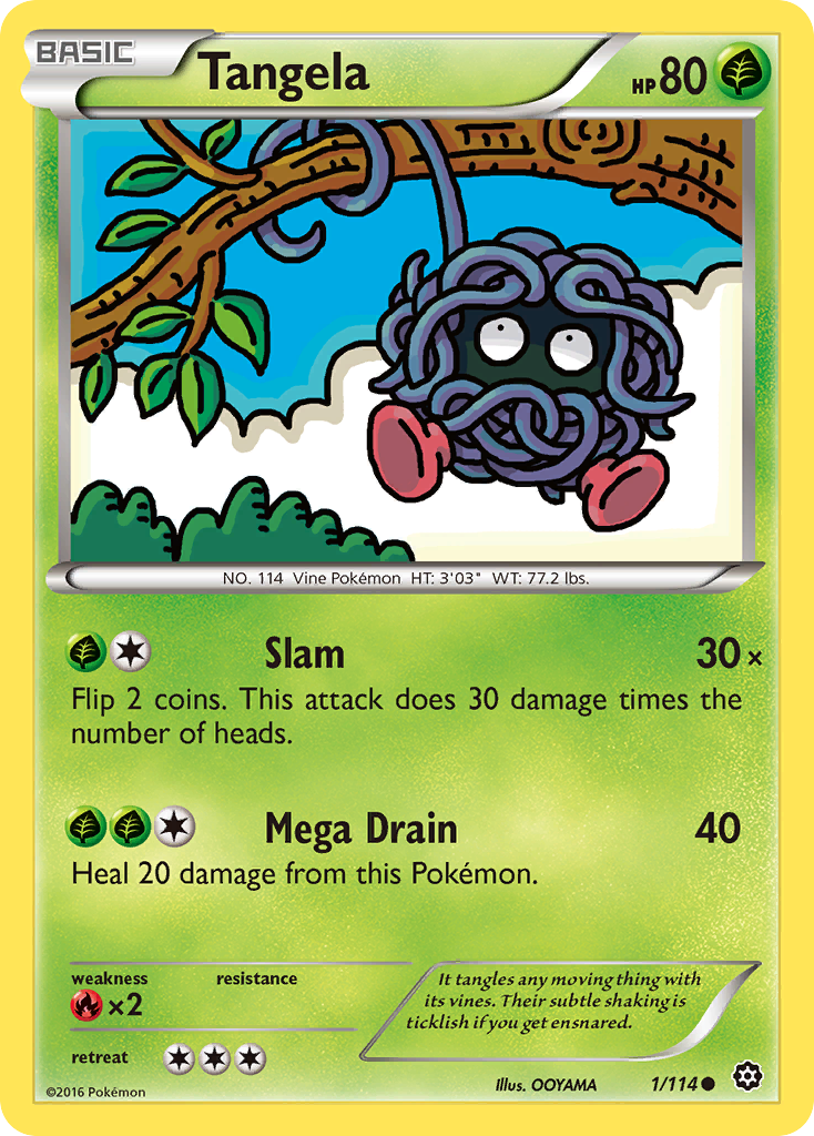 Tangela (1/114) [XY: Steam Siege] | GnG Games