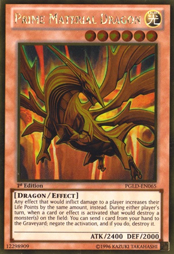 Prime Material Dragon [PGLD-EN065] Gold Rare | GnG Games