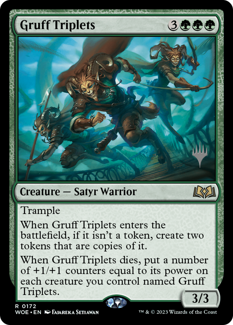 Gruff Triplets (Promo Pack) [Wilds of Eldraine Promos] | GnG Games