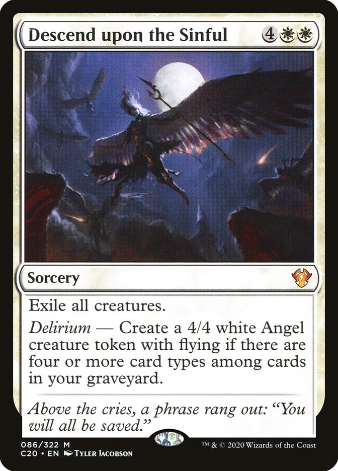 Descend upon the Sinful [Commander 2020] | GnG Games