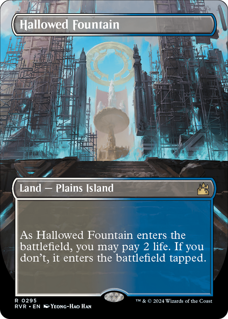 Hallowed Fountain (Borderless) [Ravnica Remastered] | GnG Games