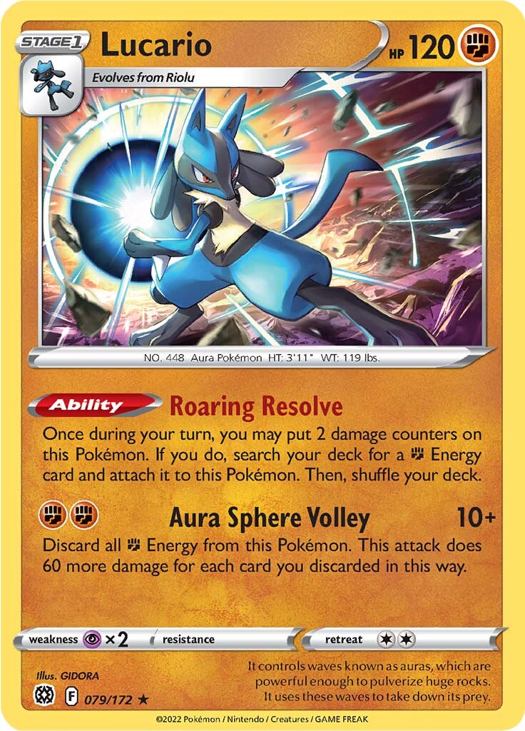 Lucario (079/172) (Theme Deck Exclusive) [Sword & Shield: Brilliant Stars] | GnG Games