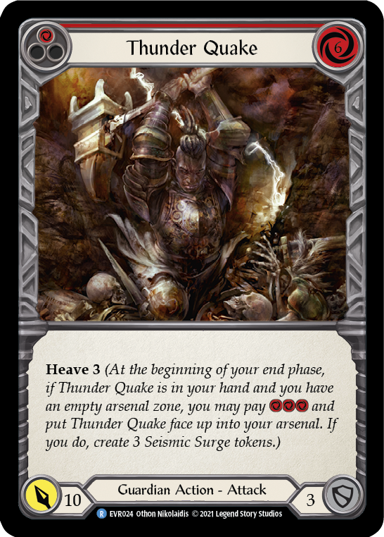 Thunder Quake (Red) [EVR024] (Everfest)  1st Edition Rainbow Foil | GnG Games