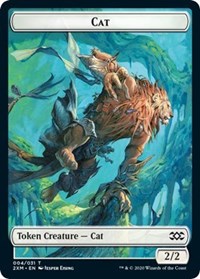 Cat // Copy Double-sided Token [Double Masters Tokens] | GnG Games