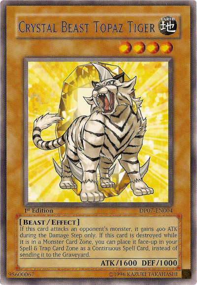 Crystal Beast Topaz Tiger [DP07-EN004] Rare | GnG Games