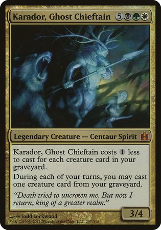 Karador, Ghost Chieftain (Oversized) [Commander 2011 Oversized] | GnG Games