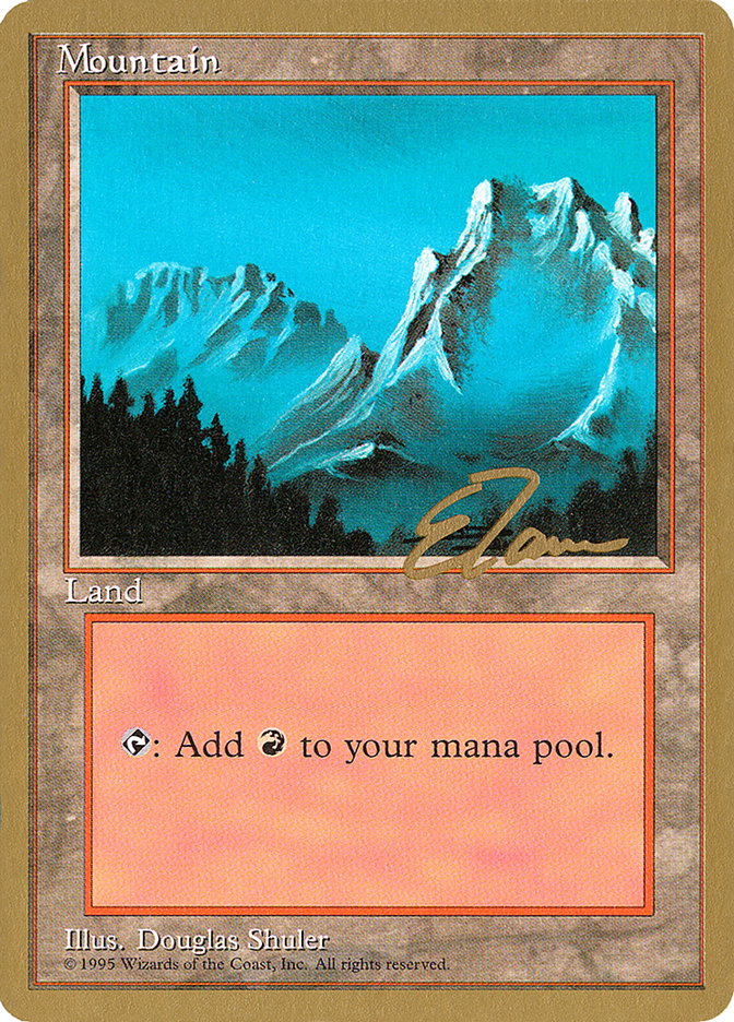 Mountain (et374) (Eric Tam) [Pro Tour Collector Set] | GnG Games