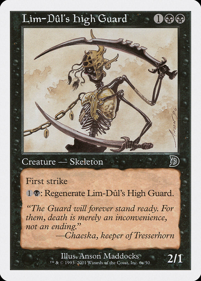 Lim-Dul's High Guard (Holding Sword) [Deckmasters] | GnG Games