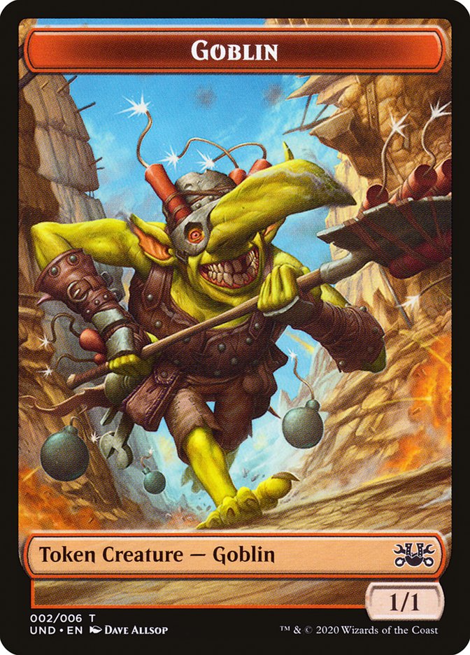 Goblin // Giant Teddy Bear Double-sided Token [Unsanctioned Tokens] | GnG Games