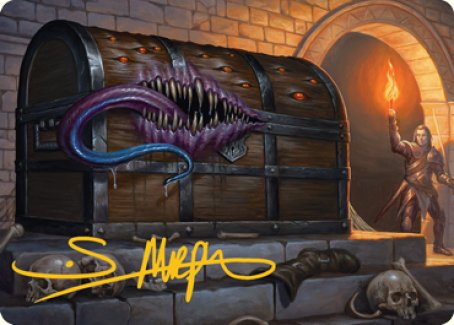 Mimic Art Card (Gold-Stamped Signature) [Dungeons & Dragons: Adventures in the Forgotten Realms Art Series] | GnG Games