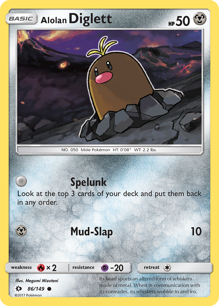 Alolan Diglett (86/149) [Sun & Moon: Base Set] | GnG Games