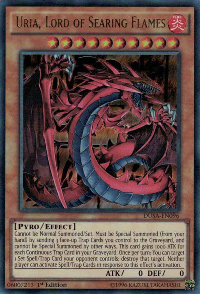 Uria, Lord of Searing Flames [DUSA-EN096] Ultra Rare | GnG Games