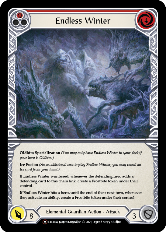 Endless Winter [U-ELE004] Unlimited Rainbow Foil | GnG Games