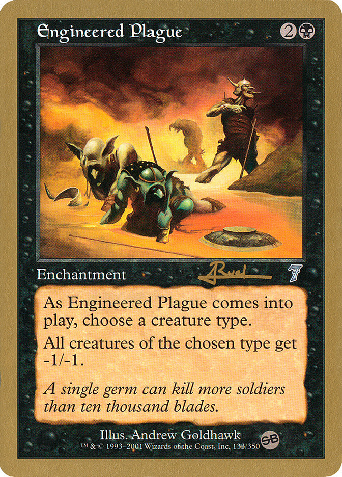 Engineered Plague (Antoine Ruel) (SB) [World Championship Decks 2001] | GnG Games