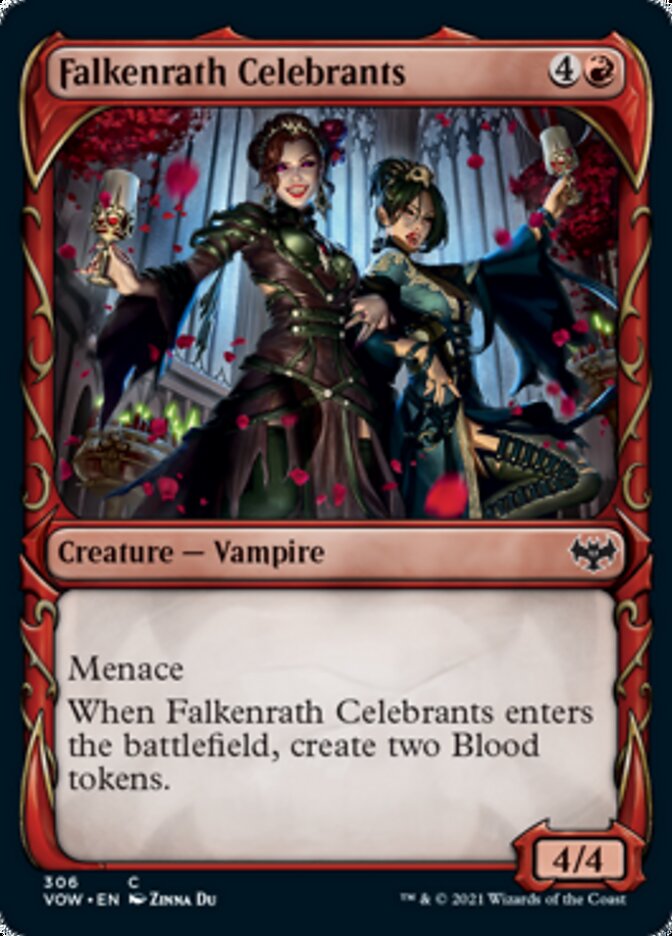 Falkenrath Celebrants (Showcase Fang Frame) [Innistrad: Crimson Vow] | GnG Games