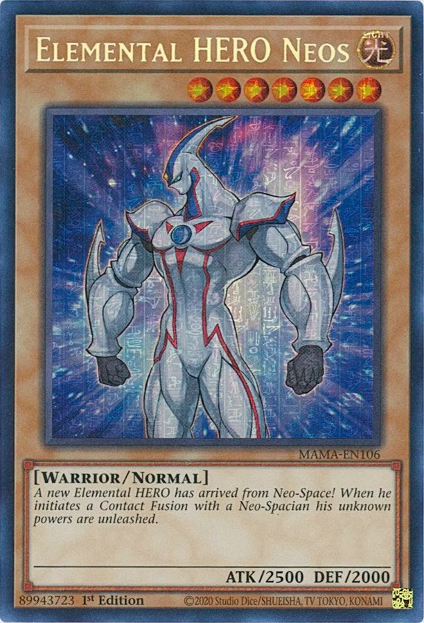 Elemental HERO Neos [MAMA-EN106] Secret Pharaoh's Rare | GnG Games