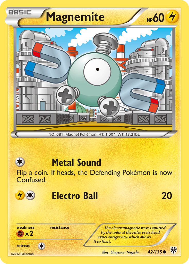 Magnemite (42/135) [Black & White: Plasma Storm] | GnG Games