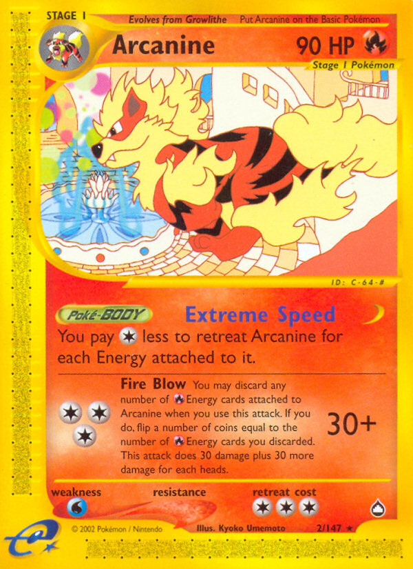 Arcanine (2/147) [Aquapolis] | GnG Games