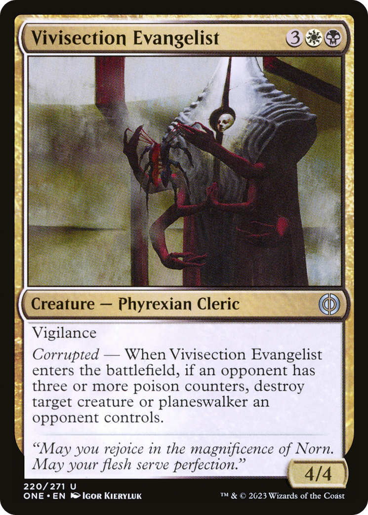 Vivisection Evangelist [Phyrexia: All Will Be One] | GnG Games