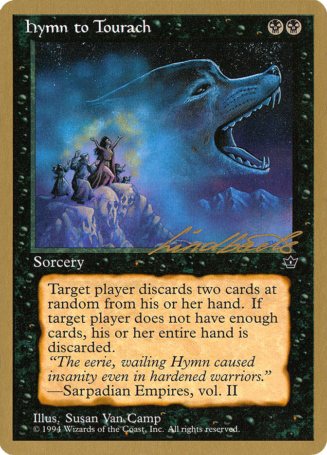 Hymn to Tourach (Wolf) (Leon Lindback) [Pro Tour Collector Set] | GnG Games