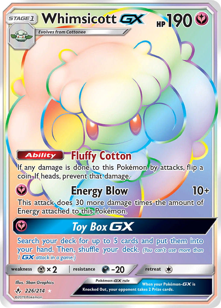 Whimsicott GX (226/214) [Sun & Moon: Unbroken Bonds] | GnG Games