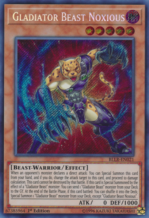 Gladiator Beast Noxious [BLLR-EN021] Secret Rare | GnG Games