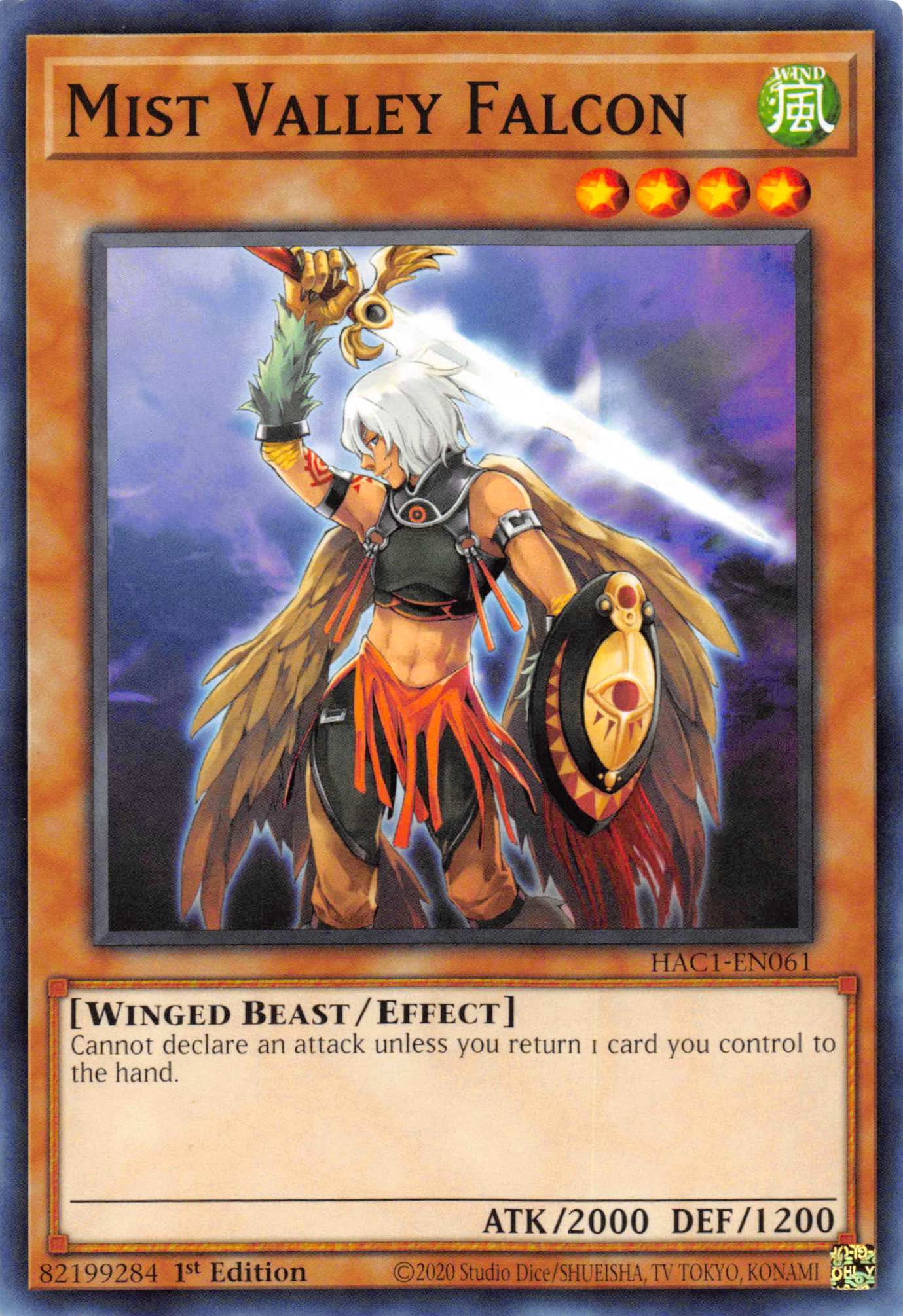 Mist Valley Falcon [HAC1-EN061] Common | GnG Games