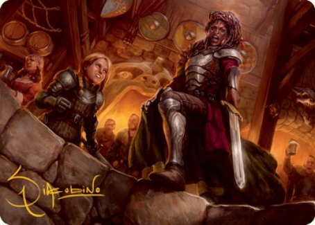 Veteran Dungeoneer Art Card (Gold-Stamped Signature) [Dungeons & Dragons: Adventures in the Forgotten Realms Art Series] | GnG Games