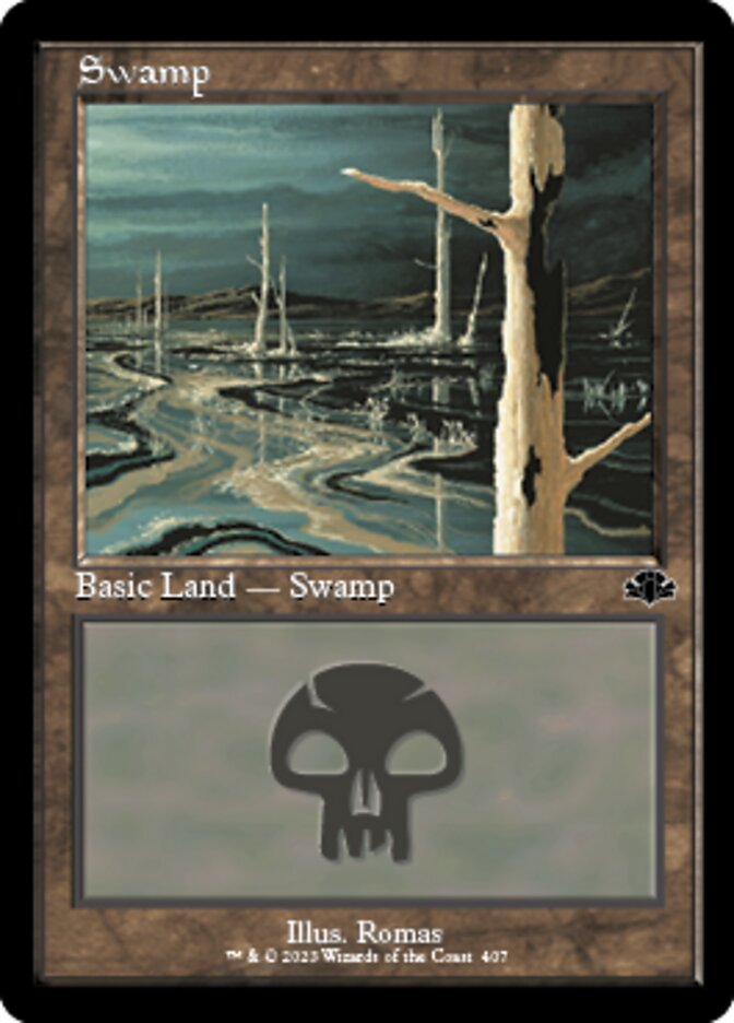 Swamp (407) (Retro) [Dominaria Remastered] | GnG Games