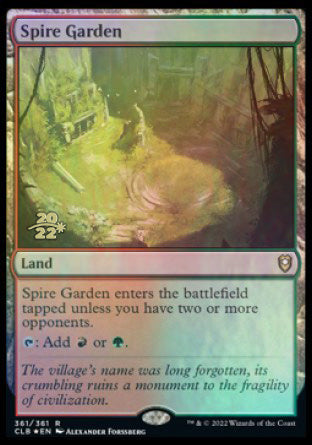 Spire Garden [Commander Legends: Battle for Baldur's Gate Prerelease Promos] | GnG Games