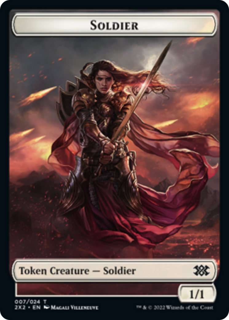 Egg // Soldier Double-sided Token [Double Masters 2022 Tokens] | GnG Games