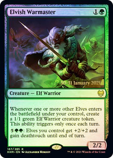 Elvish Warmaster  [Kaldheim Prerelease Promos] | GnG Games