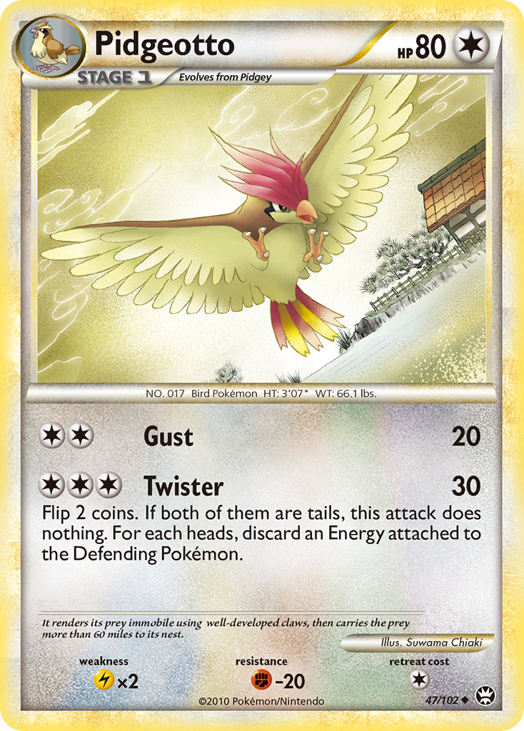 Pidgeotto (47/102) [HeartGold & SoulSilver: Triumphant] | GnG Games