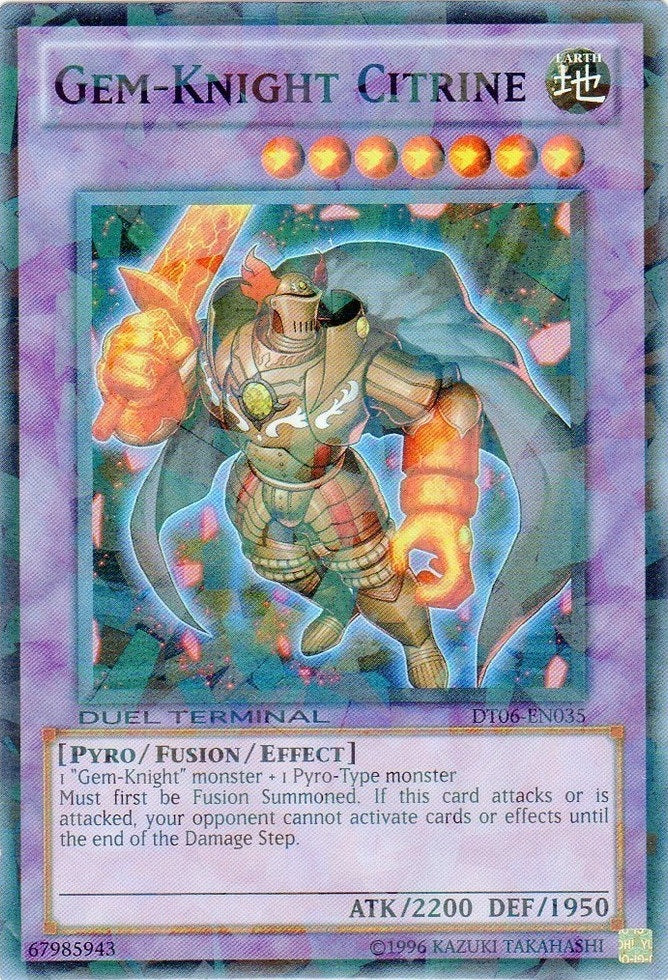 Gem-Knight Citrine [DT06-EN035] Super Rare | GnG Games