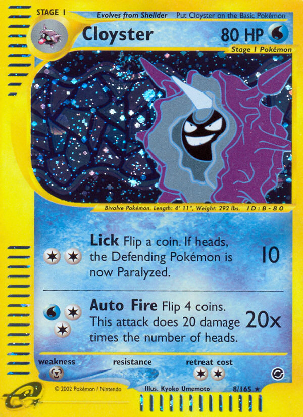 Cloyster (8/165) [Expedition: Base Set] | GnG Games