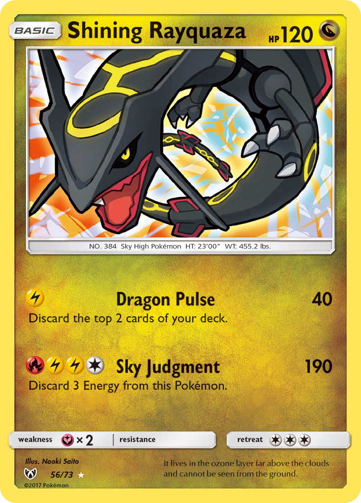 Shining Rayquaza (56/73) [Sun & Moon: Shining Legends] | GnG Games