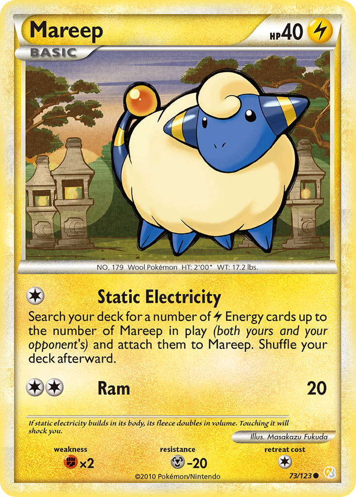 Mareep (73/123) [HeartGold & SoulSilver: Base Set] | GnG Games