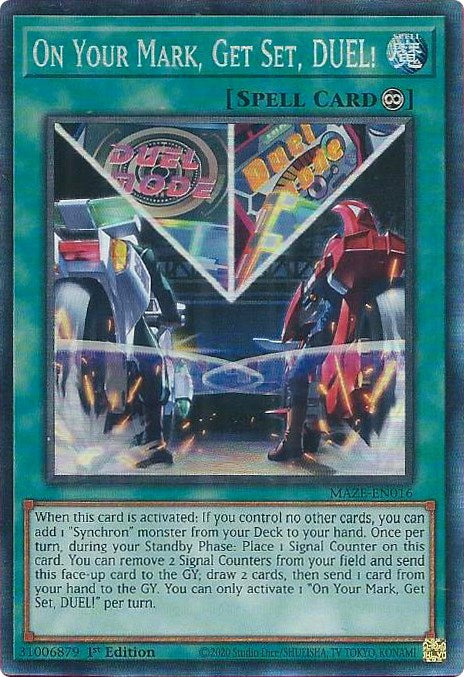 On Your Mark, Get Set, DUEL! [MAZE-EN016] Collector's Rare | GnG Games