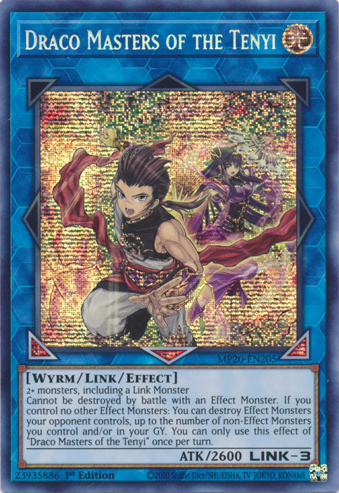 Draco Masters of the Tenyi [MP20-EN205] Prismatic Secret Rare | GnG Games