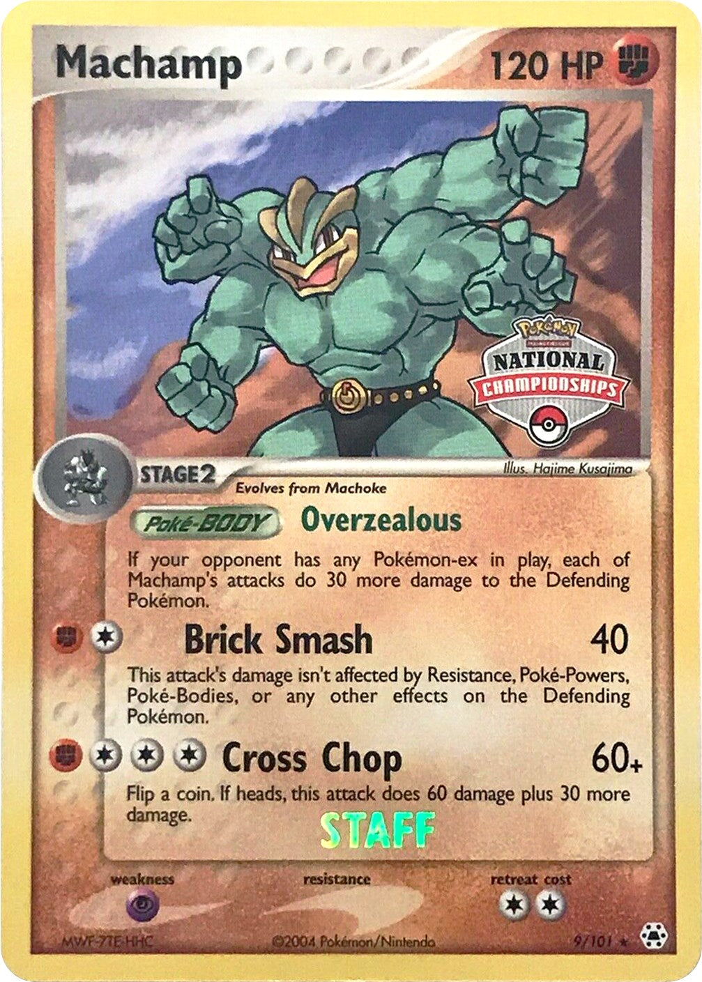 Machamp (9/101) (National Championships Promo) (Staff) [EX: Hidden Legends] | GnG Games