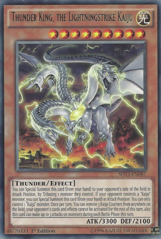 Thunder King, the Lightningstrike Kaiju [SHVI-EN087] Rare | GnG Games