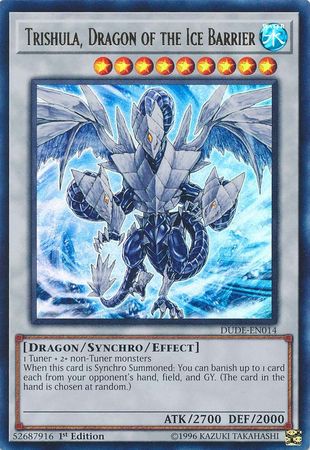 Trishula, Dragon of the Ice Barrier [DUDE-EN014] Ultra Rare | GnG Games