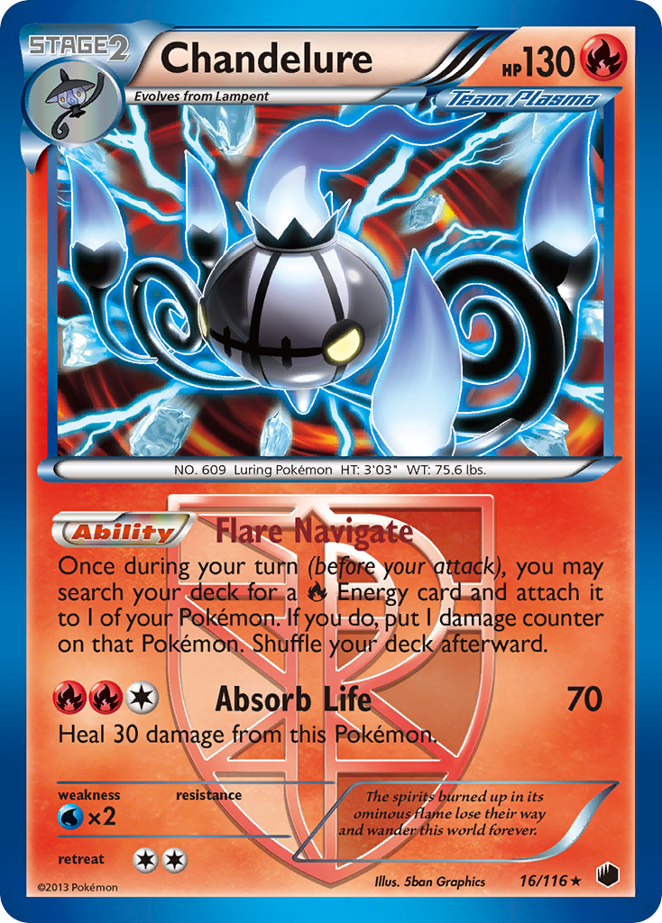 Chandelure (16/116) [Black & White: Plasma Freeze] | GnG Games